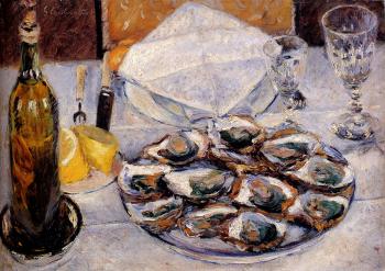 古斯塔夫 卡裡伯特 Still Life Oysters 古斯塔夫 卡裡伯特 Still Life Oysters